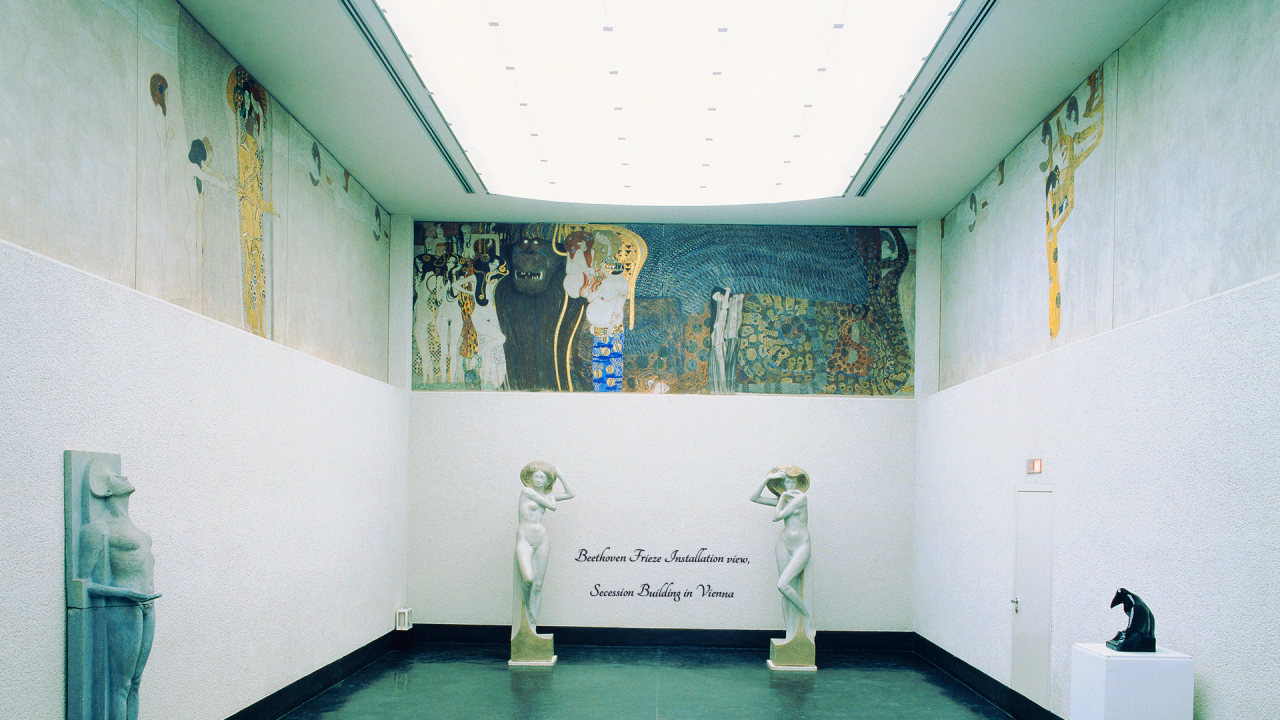 05 베토벤 프리즈 벽화 사진 C - Gustav Klimt 클림트배경화면
