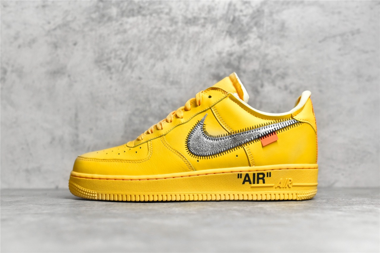  [NIKE x OFF WHITE] SG 나이키 X 오프화이트 에어 포스1 유니버시티 골드 UNIVERCITY GOLD DD1876-700