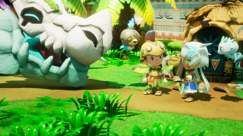 Fantasy Life i 따뜻한 분위기의 마을 일러스트