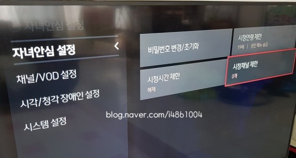 채널을 차단하는 보이지 않게 하기 (하루 종일 게임 프로그램을 보는 6세 어린이) KT 올레TV 유해 6