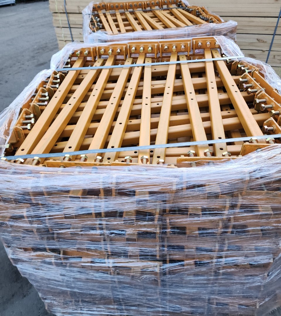  중고 3구타입 빔난간대(3구 철골난간대,삼성타입,노란색빔난간대,빔브라켓,빔포스트)