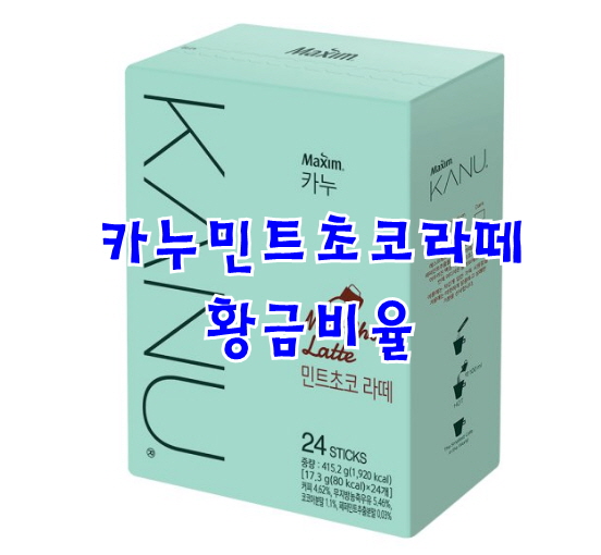  카누민트초코라떼 맛은? 황금 비율 꿀팁