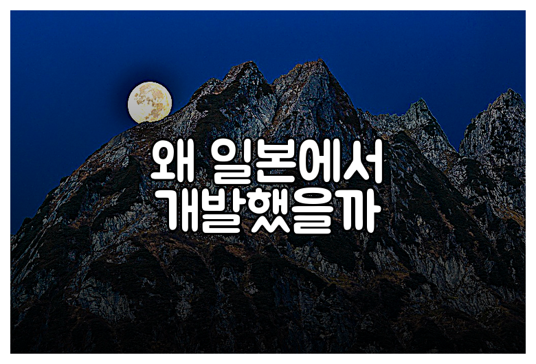 왜 일본에서 개발했을까