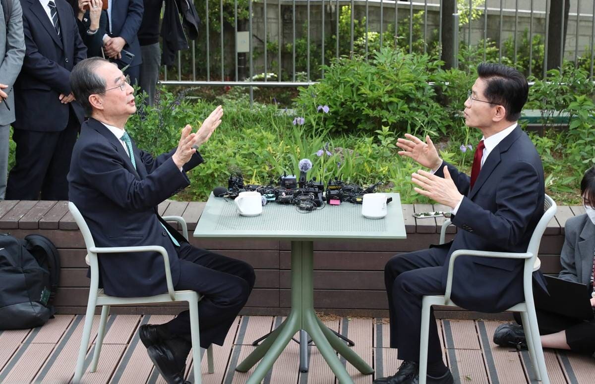 한덕수 후보와 김문수 후보