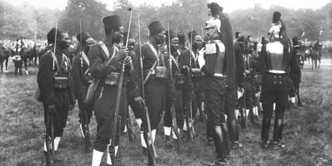 제1차 세계대전 서부전선에 투입된 아프리카 식민지인 부대