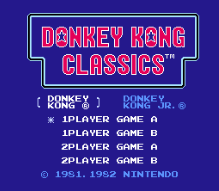  NES ROMS - Donkey Kong Classics (EUROPE / 유럽판 롬파일 다운로드)
