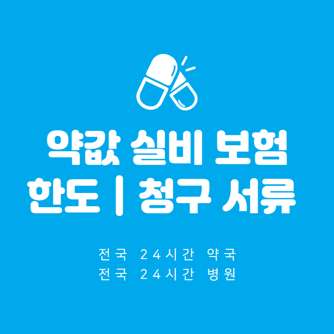  약값 실비 보험 청구 기준 한도 및 실비 청구 서류 안내