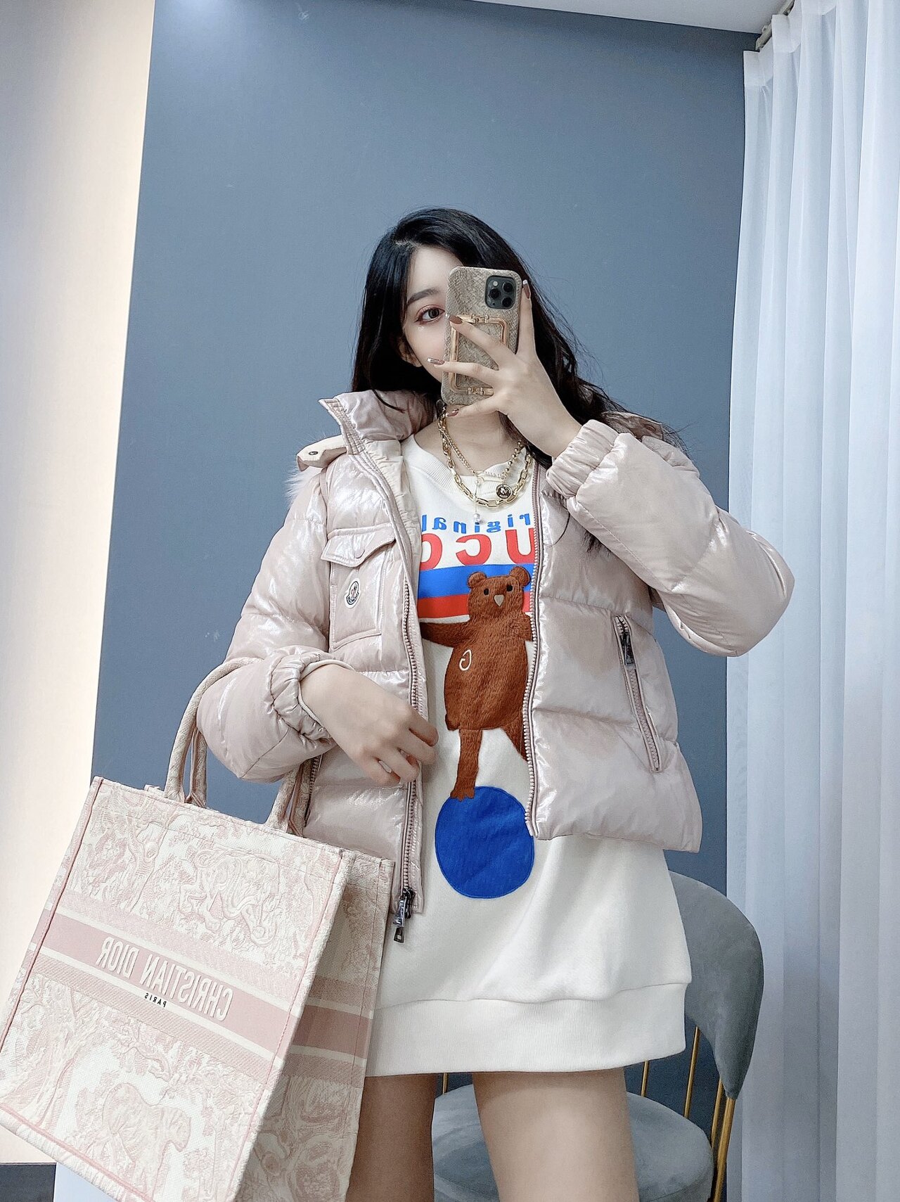  [MONCLER] 몽클레어 로고 다운 패딩 자켓 (3 COLOR)