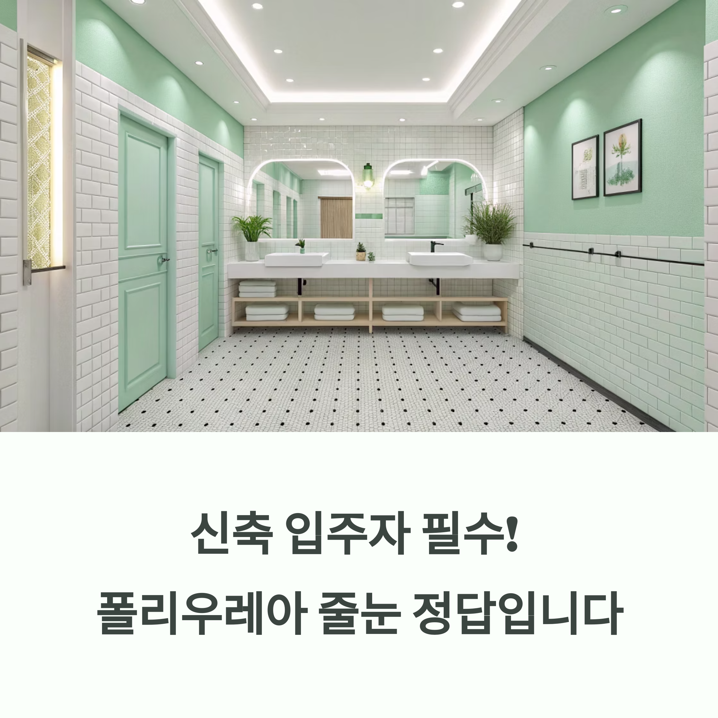 욕실 줄눈 다시 할 때, 폴리우레아가 좋은 이유