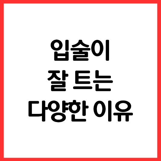입술이-트는-다양한-이유