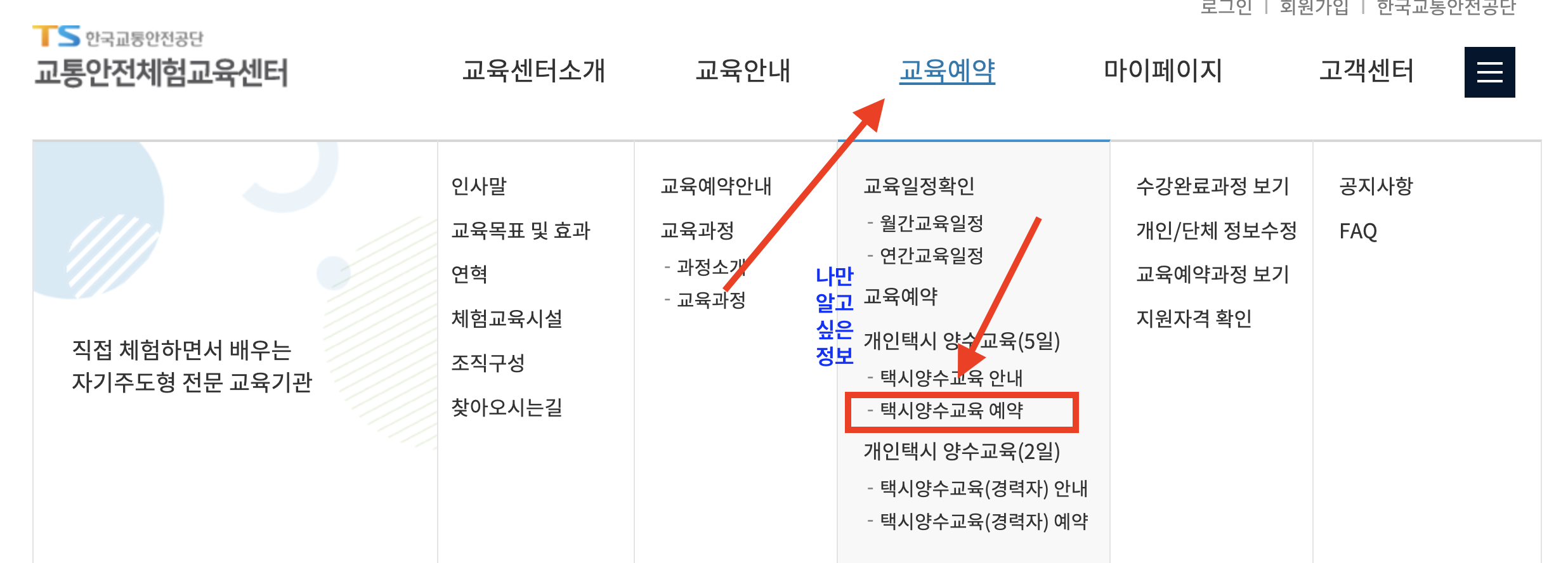 개인택시 양수교육 신청