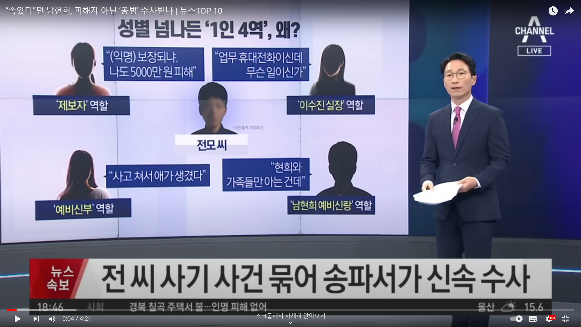  남현희 경찰에 전청조 사기 공범으로 지목된 이유 피해자