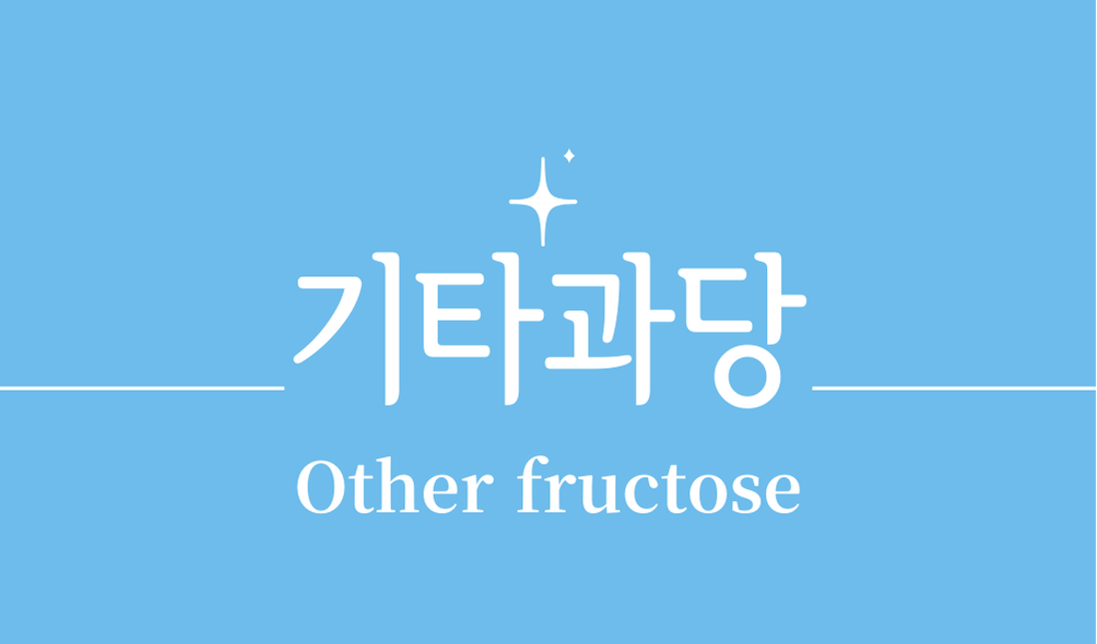 '기타과당(Other fructose)'