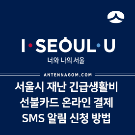  서울시 재난 긴급 생활비 선불 기프트카드 온라인 결제, 사용내역 SMS 알림 신청하는 방법