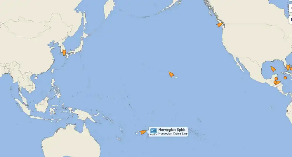 2024년 4월 4일 NCL 스피릿 위치
