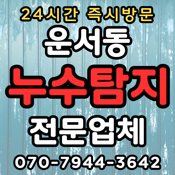 인천 중구 운서동: 아파트, 빌라, 상가의 누수 탐지1
