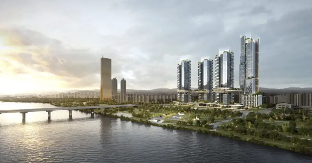 여의도대교아파트-재건축-900세대-49층-4개동-조감도이미지-한강