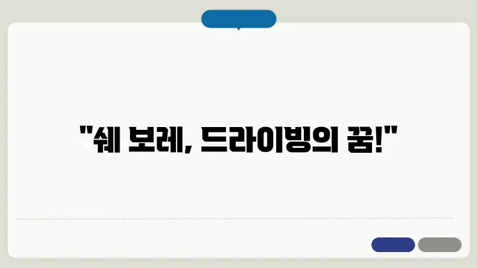 쉐 보레 시승 차량