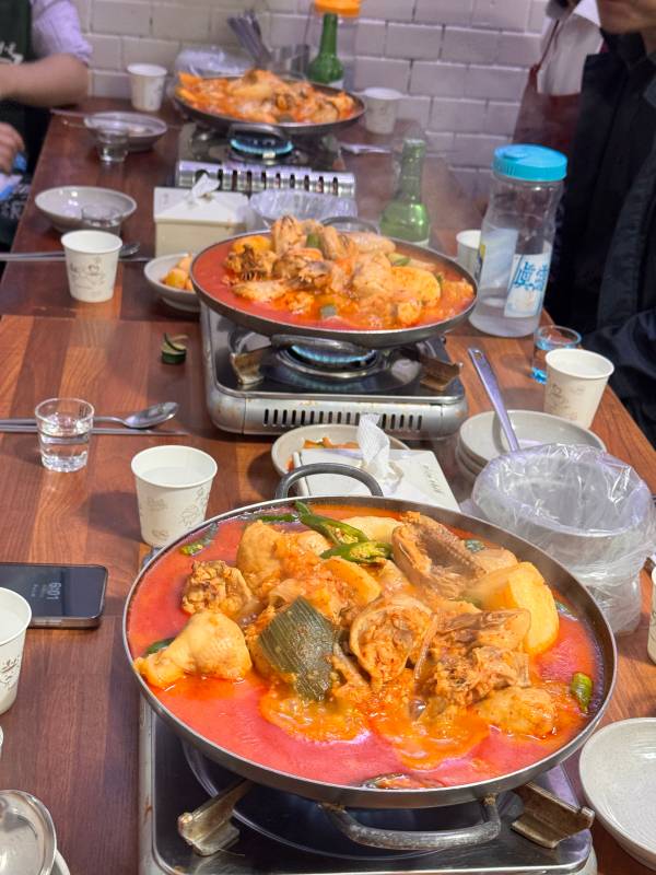서울 시청역 풍년닭도리탕 닭볶음탕 대자 3개