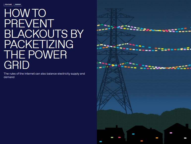  대규모 정전 방지하는 법 VIDEO: HOW TO PREVENT BLACKOUTS BY PACKETIZING THE POWER GRID