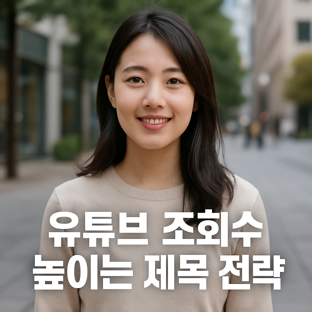 유튜브 조회수 높이는 제목 전략