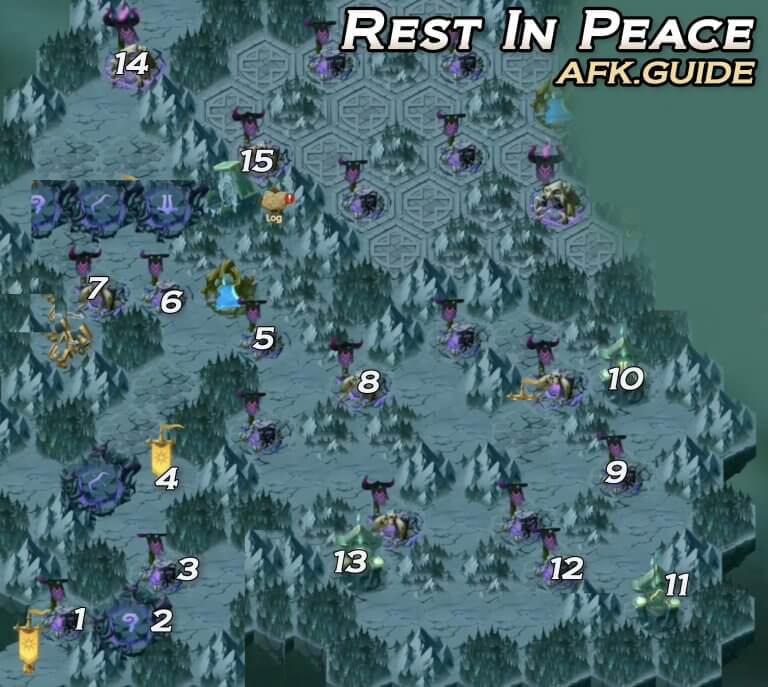  AFK 아레나 시간의 정원 무덤의 비밀 Rest in Peace 공략