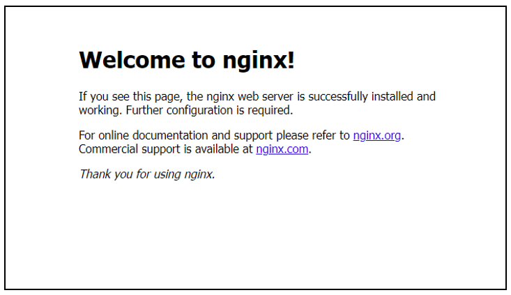 nginx 실행