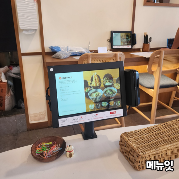  페이센동 일식당 테이블오더 메뉴잇 설치 사례