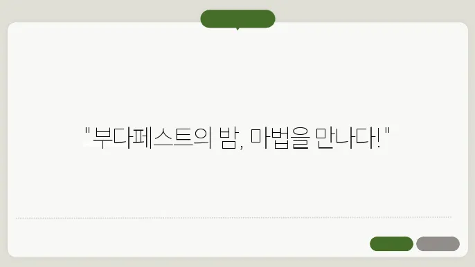부다페스트의 야경: 펼쳐지는 환상적인 경관
