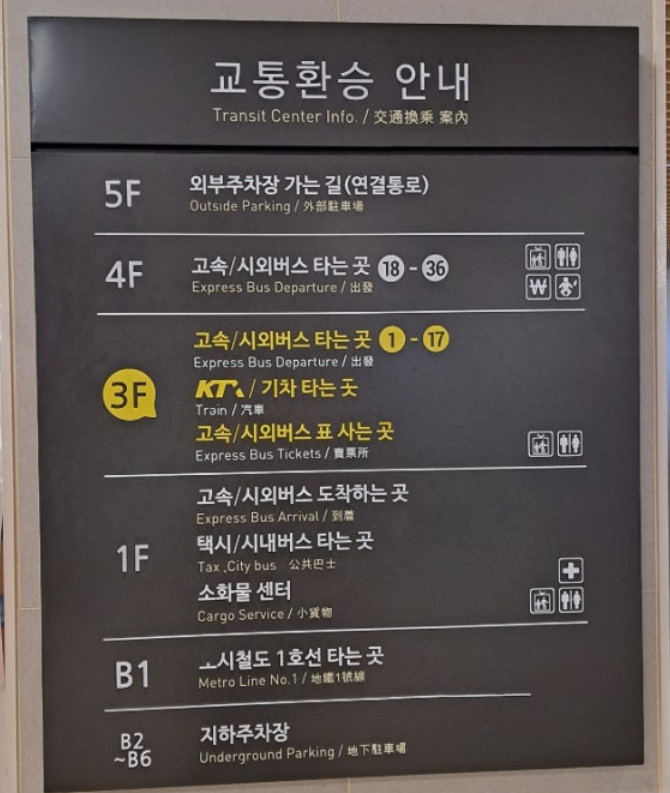 동대구시외버스터미널-시간표