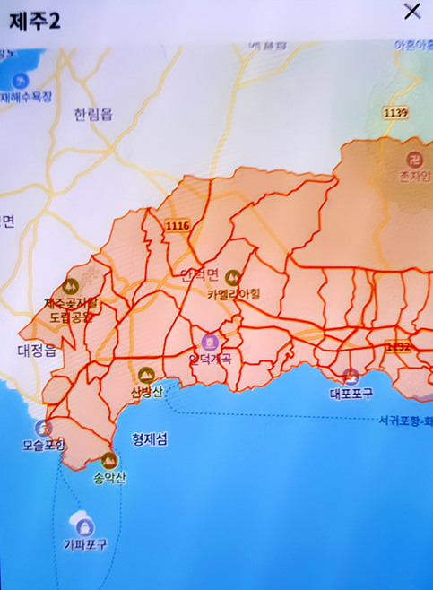 제주2캠프 배송지역 이미지1