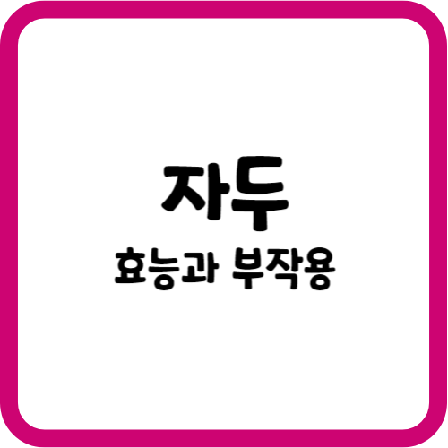 자두의 효능과 부작용