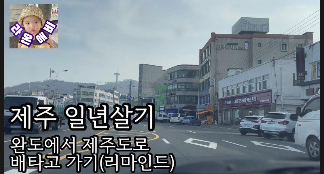  완도에서 내차 가지고, 배타고 제주도 가기, 제주 한달살기, 일년살기