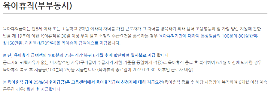 육아휴직 부부동시