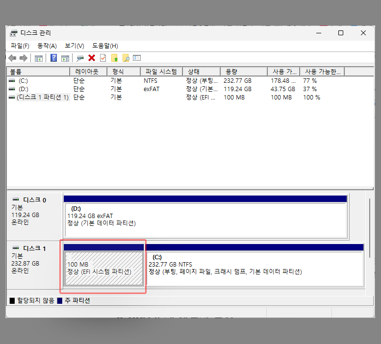 EFI시스템 파티션