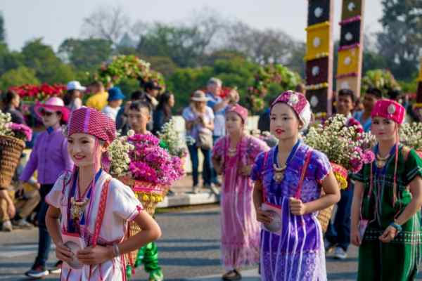 치앙마이 꽃 축제 사진 