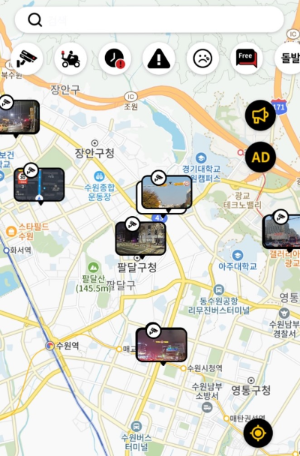 수원시 후면 단속 카메라 위치