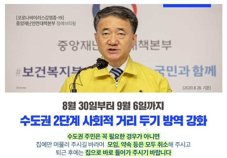  코로나 2.5단계 총정리(술집 카페 학원 영화관 식당)
