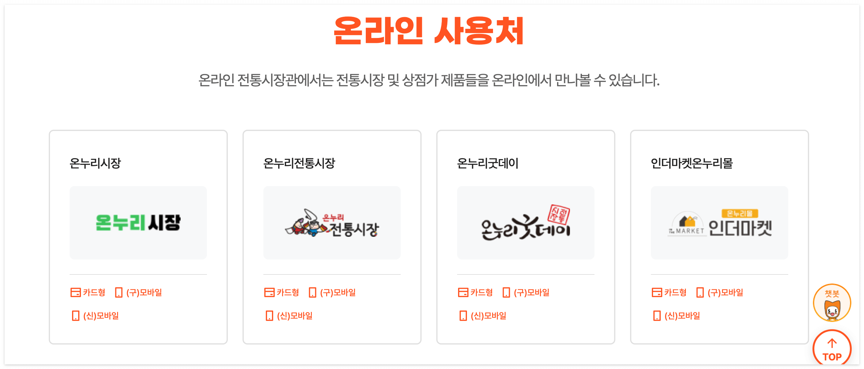온누리상품권 온라인몰