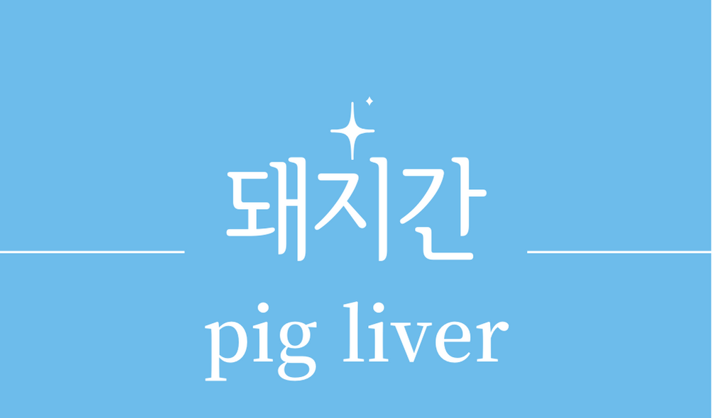 &#39;돼지 간(pig liver)&#39;
