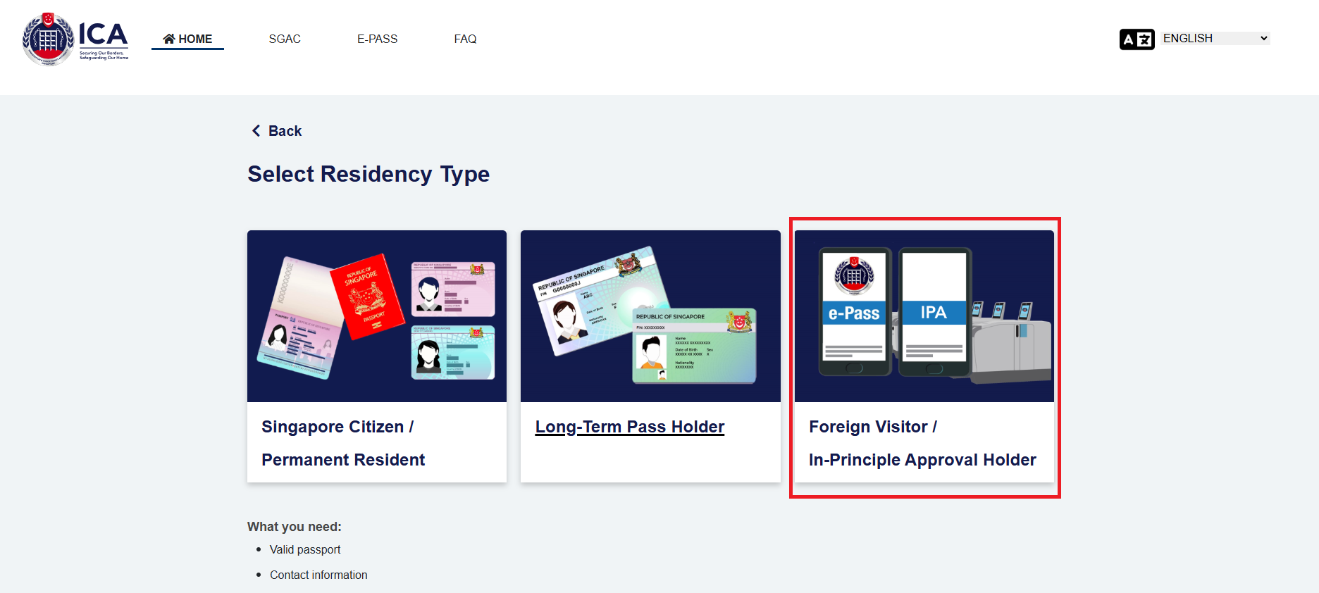 SG ARRIVAL CARD