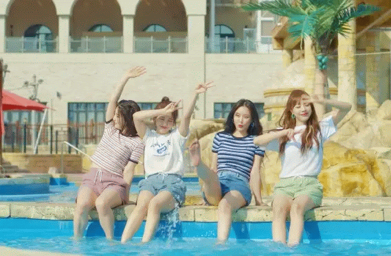  브레이브걸스 X 스파오 화보 영상 움짤 gif