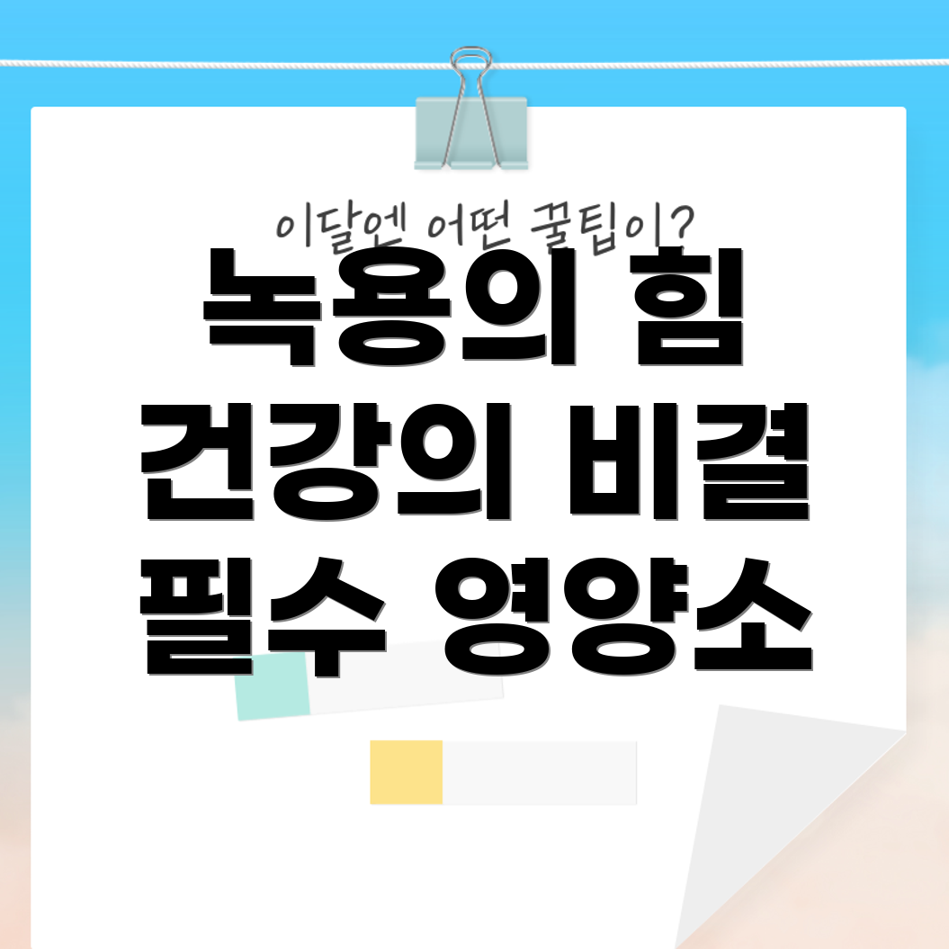 녹용 효능