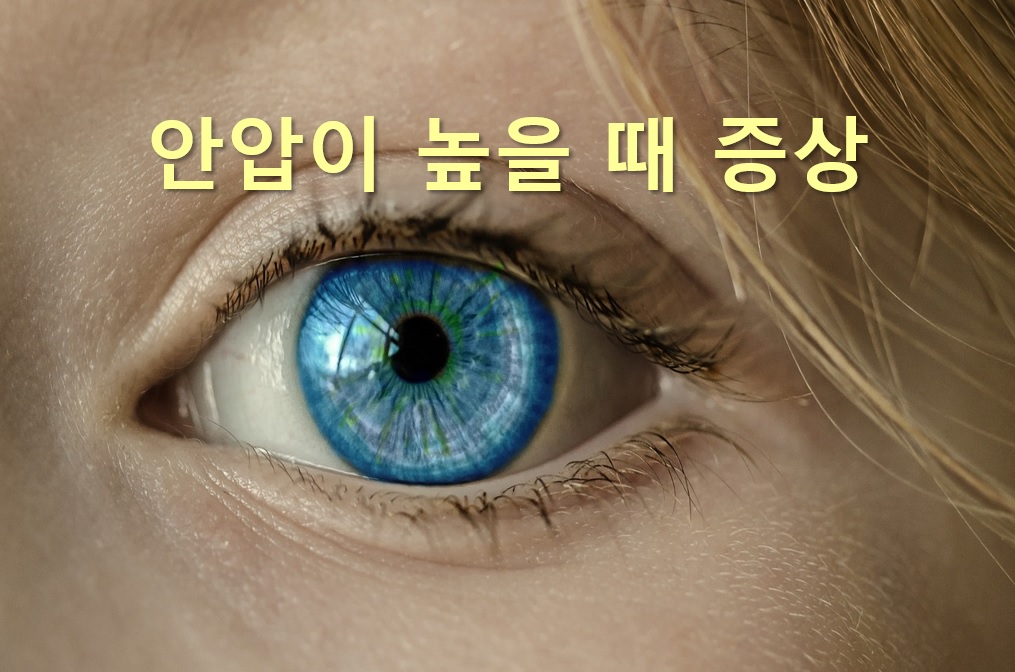  안압이 높을 때 증상과 안압이 높을 때 치료 방법