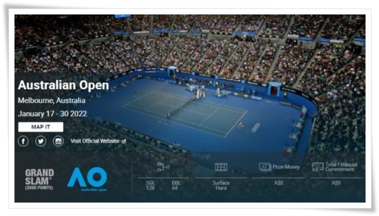 2022 호주 오픈 테니스 대회ㅣ경기 중계ㅣ경기 일정 :: 스포츠 투데이
