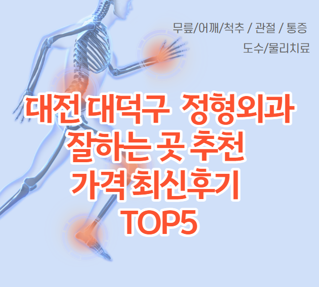 대전 대덕구 정형외과 잘하는 곳 추천 가격 전문과목 후기 TOP5