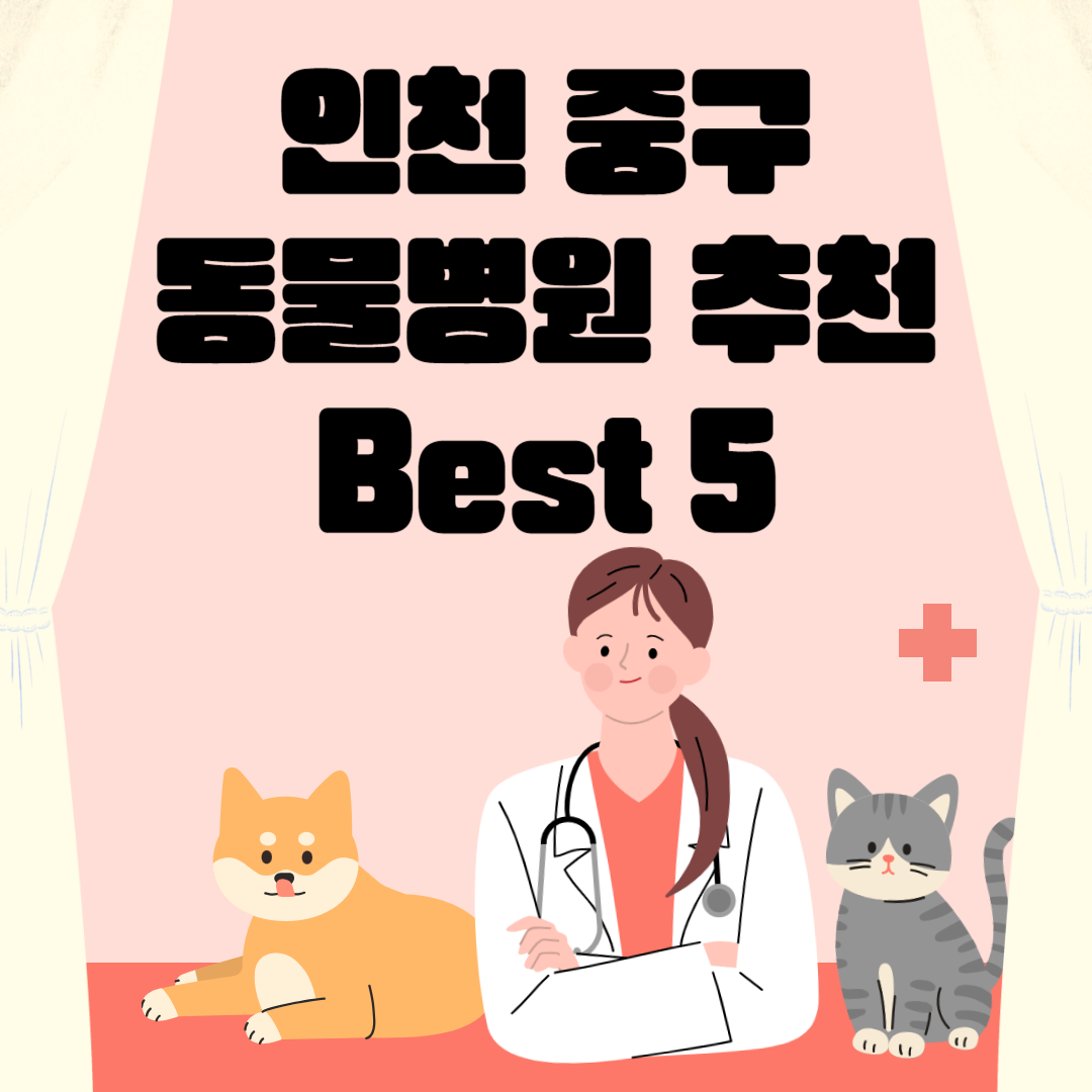 인천 중구 동물병원 추천 Best 5 ㅣ24시간 동물병원ㅣ비용ㅣ반려동물 의료비 지원 50만원 블로그 썸내일 사진