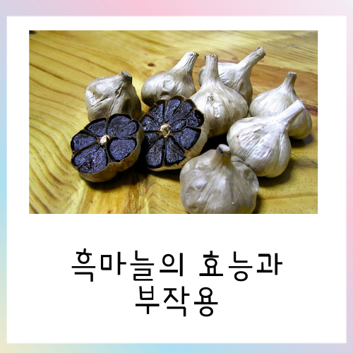  몸에 좋은 흑마늘 효능과 부작용 총정리