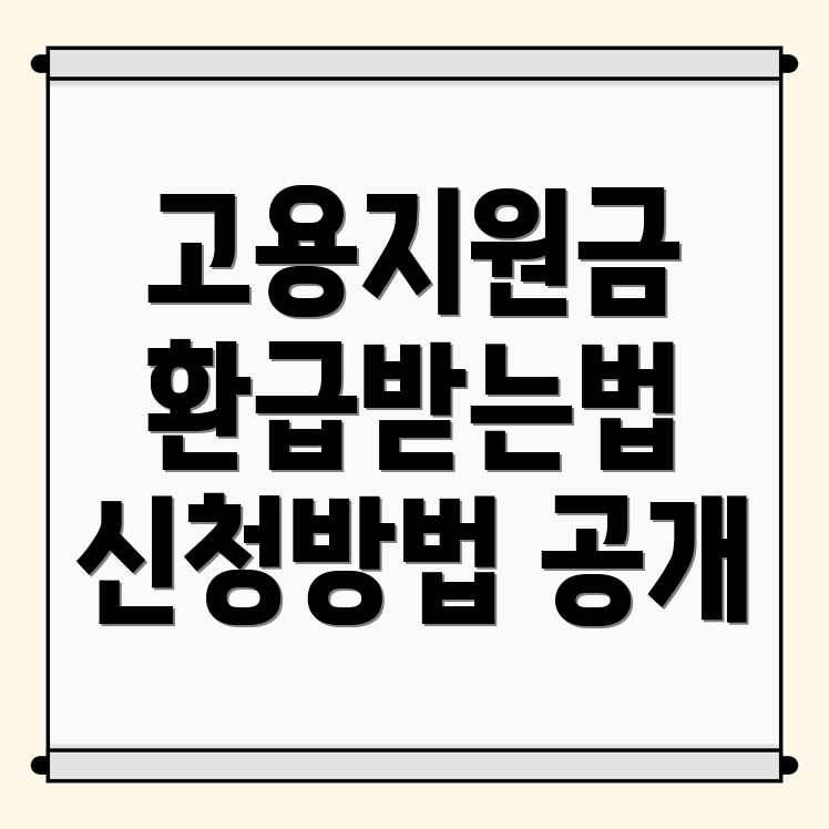 고용지원금