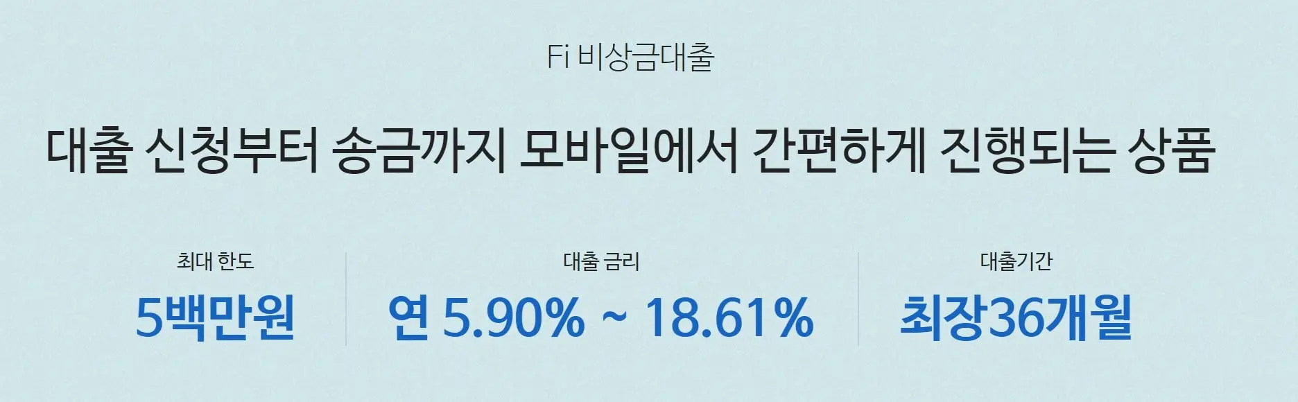 다올저축은행 파이 fi 비상금대출 조건